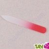 Lime � ongle en verre tremp�, rouge, 9 cm
