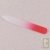 Lime � ongle en verre tremp�, rouge, 9 cm