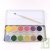 Boite 12 peintures � l'eau couleurs naturelles + pinceau