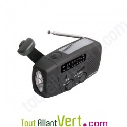 Mini-radio autonome solaire dynamo ETON FR140