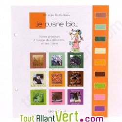 Fiches pratiques \"cuisine bio\" pour d�buter, V�ronique Bourfe-Rivi�re, lot de 24.
