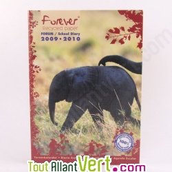 Agenda scolaire recycl� 2009-2010 Forever 1 jour par page 384 pages 12x17cm