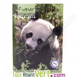 Agenda scolaire recycl� 2009-2010 Forever 1 jour par page 384 pages 12x17cm