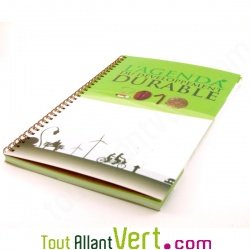 Agenda recycl� 2010 du D�veloppement Durable: sensibiliser utile! Version Bureau � spirale 17x27cm