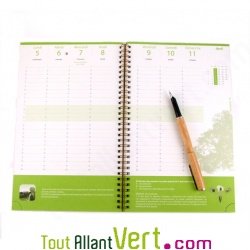 Agenda recycl� 2010 du D�veloppement Durable: sensibiliser utile! Version Bureau � spirale 17x27cm