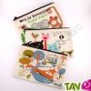 Trousse � crayons en coton biologique, 21 x 13 cm