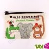 Trousse � crayons en coton biologique "Protect Nature", 21 x 13 cm