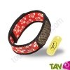 Bracelet anti-moustiques aux huiles essentielles Parakito Fleurs et Rouge