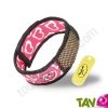 Bracelet anti-moustiques aux huiles essentielles Parakito Coeur Rose