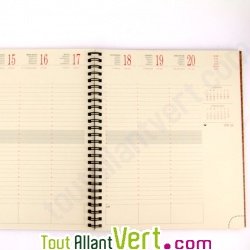 Agenda semainier recycl� 2012 Natur\'l