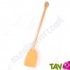 Tapette � mouche bois et cuir, 54 cm