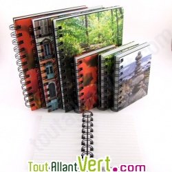 Carnet spirale recycl� lign�