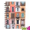 Carnet spirale recycl� lign�, fen�tre 12,5 x 17,5 cm