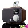 Vers 1.5R Radio-r�veil/Alarme Finition Noyer Fonc�, station pour iPod et 3.5mm: dock/enceintes/syst�me sonore haute qualit�