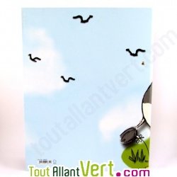 Classeur recycl� vache, 2 anneaux, A4, dos 3 cm