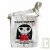 Sac besace enfant en coton bio "Petite fille �colo" 25 x 23 x 6 cm