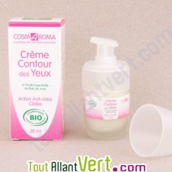 Cr�me contour des yeux, anti-rides bio � l\'huile essentielle de bois de rose, 30 ml