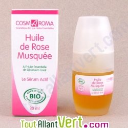 Huile de rose de musqu�e bio, s�rum anti-vieillissement, 30 ml
