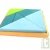 Tangram en bois bleu et vert, 23x23 cm