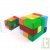 Jeu de construction cr�ative en bois multi-couleur, 23x23 cm