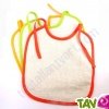 Bavoir en �ponge coton bio, lot de 3, 32 x 28 cm