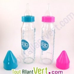 Biberon en verre 240 ml lait