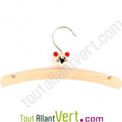 Cintre enfant souris en bois non trait�
