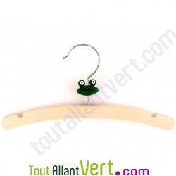 Cintre enfant grenouille en bois non trait�