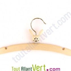 Cintre enfant lapin en bois non trait�