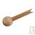 Pince pour sachets en bois, lot de 5