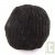 Bonnet court chanvre biologique noir, 17,5 cm