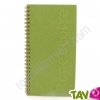R�pertoire recycl� � spirale, 21 x 11 cm
