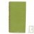 R�pertoire recycl� � spirale olive, 21 x 11 cm