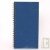 R�pertoire recycl� � spirale bleu, 21 x 11 cm