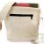 Sac � main arc-en-ciel, chanvre bio, naturel, 26x24x6cm