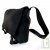 Sac � bandouli�re urbain Besace, chanvre biologique, 35x29x10cm, noir