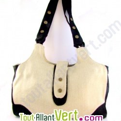 Sac d'�paule chanvre bio, 40x25x8cm