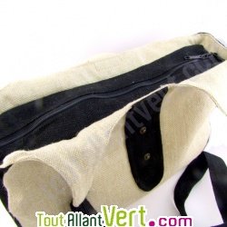 Sac d\'�paule chanvre bio, 40x25x8cm