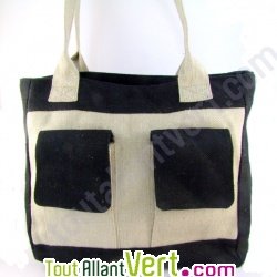 Sac d'�paule Orlando chanvre bio, 35x28x10cm