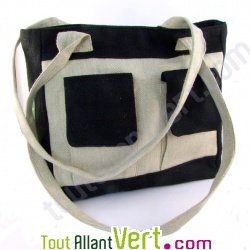 Sac d\'�paule Orlando chanvre bio, 35x28x10cm