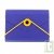 Etui porte carte de visite, bleu, carton recycl�