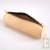 Trousse en cuir ronde couleur naturel