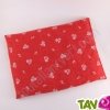 Bouillotte noyaux de cerise rouge 40X20 cm en lin, rouge