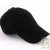 Casquette coton bio, noire
