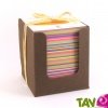 Bloc cube papier recycl� 250 feuilles multi-couleur, 11 cm