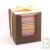 Bloc cube chocolat papier recycl� 250 feuilles multi-couleur, 11 cm