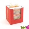 Bloc cube papier recycl� 250 feuilles multi-couleur, 11 cm