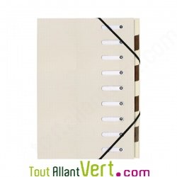 Trieur 9 compartiments, dos extensible, A4+ recycl�, Forever