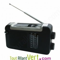 Radio compacte solaire et dynamo