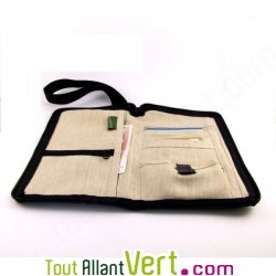 Organiseur, pochette de voyage chanvre biologique, 26x15cm Organiseur, pochette de voyage chanvre biologique, 26x15cm
